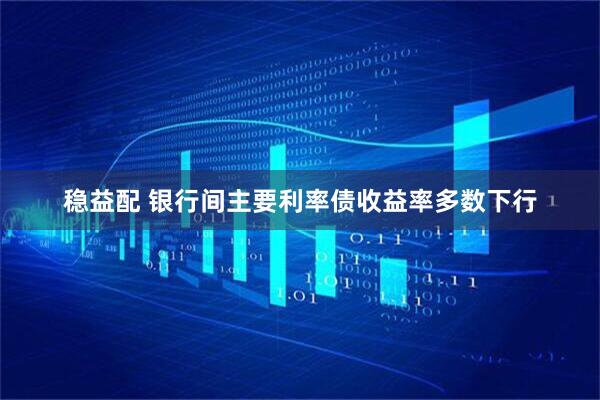 稳益配 银行间主要利率债收益率多数下行